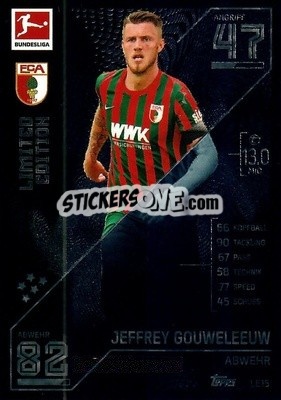 Figurina Jeffrey Gouweleeuw - German Fussball Bundesliga 2021-2022. Match Attax - Topps