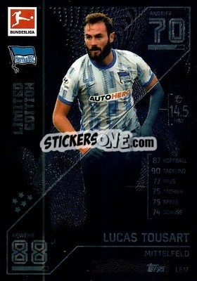 Sticker Lucas Tousart - German Fussball Bundesliga 2021-2022. Match Attax - Topps