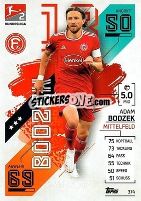 Sticker Róbert Boženík - German Fussball Bundesliga 2021-2022. Match Attax - Topps