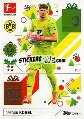 Sticker Gregor Kobel - German Fussball Bundesliga 2021-2022. Match Attax - Topps