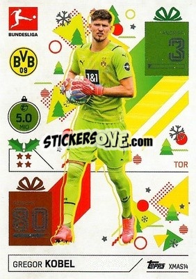 Figurina Gregor Kobel - German Fussball Bundesliga 2021-2022. Match Attax - Topps