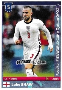 Figurina Luke Shaw - Road to FIFA World Cup Qatar 2022 - Panini