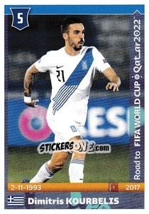 Sticker Dimitris Kourbelis - Road to FIFA World Cup Qatar 2022 n. 249 - Panini