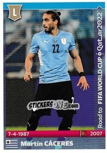 Sticker Martin Caceres - Road to FIFA World Cup Qatar 2022 - Panini