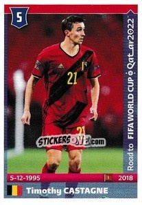 Sticker Timothy Castagne - Road to FIFA World Cup Qatar 2022 - Panini