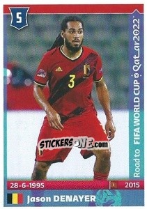 Sticker Jason Denayer - Road to FIFA World Cup Qatar 2022 n. 64 - Panini