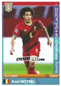 Sticker Axel Witsel - Road to FIFA World Cup Qatar 2022 n. 70 - Panini