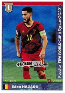 Sticker Eden Hazard - Road to FIFA World Cup Qatar 2022 n. 72 - Panini