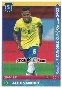 Cromo Alex Sandro - Road to FIFA World Cup Qatar 2022 - Panini