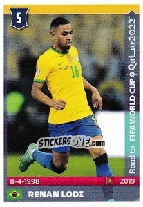 Figurina Renan Lodi - Road to FIFA World Cup Qatar 2022 - Panini