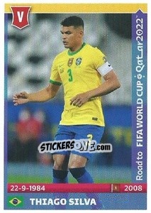 Sticker Thiago Silva - Road to FIFA World Cup Qatar 2022 n. 81 - Panini