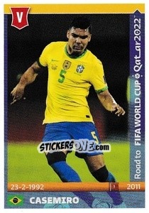Sticker Casemiro - Road to FIFA World Cup Qatar 2022 n. 82 - Panini