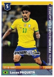 Sticker Lucas Paqueta - Road to FIFA World Cup Qatar 2022 n. 83 - Panini