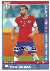 Sticker Mauricio Isla - Road to FIFA World Cup Qatar 2022 n. 93 - Panini