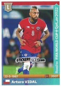 Sticker Arturo Vidal - Road to FIFA World Cup Qatar 2022 - Panini