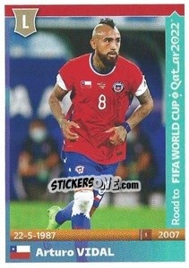 Sticker Arturo Vidal - Road to FIFA World Cup Qatar 2022 n. 101 - Panini