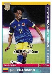 Sticker Juan Cuadrado - Road to FIFA World Cup Qatar 2022 n. 107 - Panini