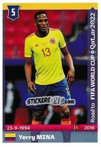 Figurina Yerry Mina - Road to FIFA World Cup Qatar 2022 - Panini