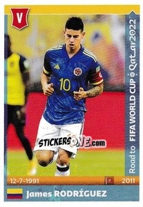 Sticker James Rodríguez - Road to FIFA World Cup Qatar 2022 n. 114 - Panini