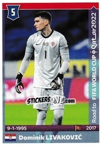 Sticker Dominik Livakovic - Road to FIFA World Cup Qatar 2022 - Panini