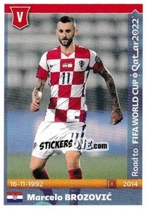 Figurina Marcelo Brozovic - Road to FIFA World Cup Qatar 2022 - Panini