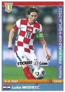 Figurina Luka Modric - Road to FIFA World Cup Qatar 2022 - Panini