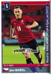 Sticker Jan Bořil - Road to FIFA World Cup Qatar 2022 n. 137 - Panini