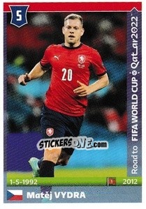 Sticker Matej Vydra - Road to FIFA World Cup Qatar 2022 n. 148 - Panini