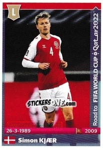Sticker Simon Kjaer - Road to FIFA World Cup Qatar 2022 n. 153 - Panini