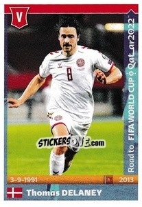 Sticker Thomas Delaney - Road to FIFA World Cup Qatar 2022 n. 157 - Panini