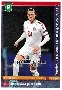 Sticker Mathias Jensen - Road to FIFA World Cup Qatar 2022 - Panini