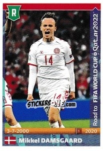Sticker Mikkel Damsgaard - Road to FIFA World Cup Qatar 2022 - Panini