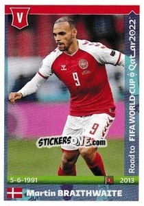 Sticker Martin Braithwaite - Road to FIFA World Cup Qatar 2022 n. 162 - Panini