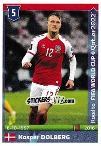 Sticker Kasper Dolberg - Road to FIFA World Cup Qatar 2022 n. 163 - Panini