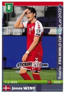 Sticker Jonas Wind - Road to FIFA World Cup Qatar 2022 n. 165 - Panini