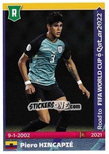 Sticker Piero Hincapie - Road to FIFA World Cup Qatar 2022 - Panini