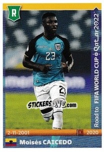 Sticker Moises Caicedo - Road to FIFA World Cup Qatar 2022 n. 172 - Panini