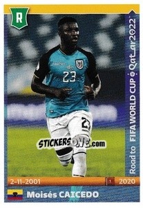 Cromo Moises Caicedo - Road to FIFA World Cup Qatar 2022 - Panini