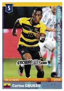 Sticker Carlos Gruezo - Road to FIFA World Cup Qatar 2022 n. 174 - Panini
