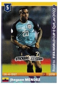 Sticker Jhegson Mendez - Road to FIFA World Cup Qatar 2022 n. 177 - Panini