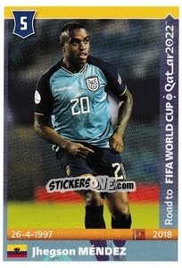 Sticker Jhegson Mendez - Road to FIFA World Cup Qatar 2022 - Panini