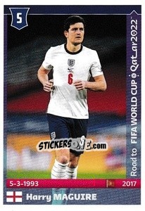 Sticker Harry Maguire - Road to FIFA World Cup Qatar 2022 n. 182 - Panini