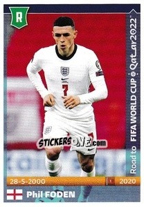 Sticker Phil Foden - Road to FIFA World Cup Qatar 2022 n. 187 - Panini