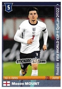 Sticker Mason Mount - Road to FIFA World Cup Qatar 2022 n. 188 - Panini
