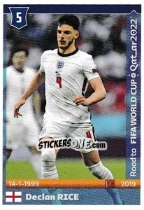 Sticker Declan Rice - Road to FIFA World Cup Qatar 2022 - Panini