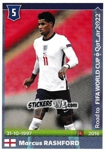 Sticker Marcus Rashford - Road to FIFA World Cup Qatar 2022 - Panini