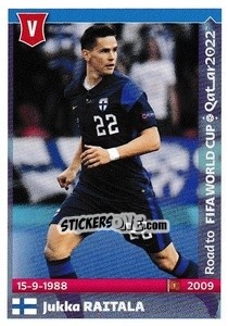 Sticker Jukka Raitala - Road to FIFA World Cup Qatar 2022 n. 197 - Panini