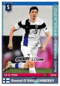 Figurina Daniel O'Shaughnessy - Road to FIFA World Cup Qatar 2022 - Panini