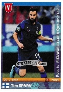 Sticker Tim Sparv - Road to FIFA World Cup Qatar 2022 n. 206 - Panini
