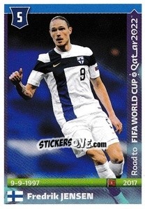Sticker Fredrik Jensen - Road to FIFA World Cup Qatar 2022 n. 208 - Panini